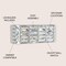 Jonathan Y Evelyn Crystal Rectangle 17.5" 2-Light Iron/Crystal Glam Modern LED Vanity Light, Chrome JYL7539A - alternate 6