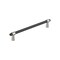 Amerock Mergence 7-9/16 inch 192mm Center-to-Center Matte Black/Satin Nickel Cabinet Pull BP36980FBG10 - alternate 1