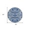 Homeroots 8' Navy Blue And Ivory Round Animal Print Washable Indoor Outdoor Area Rug 600632 - alternate 5