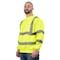 Game Workwear Hi-Vis Crewneck, 100% Spun Polyester Fleece, Hi Vis Lime, M 8310E - alternate 1