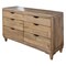 Homeroots 56" Natural Solid Wood Four Drawer Double Dresser 524552 - alternate 5