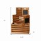 Homeroots Set of Three Black And Brown Solid Wood Crate, 3PK 487688 - alternate 5
