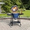 Sunjoy 20IN Egg-shaped Grill with Pizza Plate, Navy Blue A504002323 - alternate 1