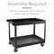 Hirsh Utility Cart, Steel, 2 Shelves, 24 in W, 32 in H 22641 - alternate 6