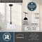 Vaxcel Evanston 1-Light Drum Pendant Light, Matte Black, Clear Glass, 10.25-In. Wide P0472 - alternate 7