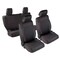 Smittybilt 0812 WRANGLER JK 4 DR NEOPRENE FRONT AND REAR SEAT COVER SET; BLACK/BLACK 471701 - alternate 1