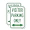 Signmission Visitor Parking Sign Visitor Parking Only With Bidirec, 18'' X 24'', Heavy Gauge Aluminum, 2PK A-1824-2PACK-22725 - alternate 1