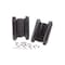 Trans Atlantic Co. 5 in. Black Double Acting Barrel Spring Square Corner Door Hinge with Fixed Pin - Pack of 2 DH-TAN5005-BK - alternate 3