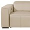 Homeroots 104" Beige Top Grain Leather Reclining Metal USB Sofa 720384 - alternate 6