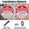 Signmission No Trespassing Parking Lot Under 24, 10 inch X 10 inch, Aluminum Metal Signs, 2PK OC-A-2PACK-10-115 - alternate 4