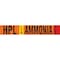 Brady HPL LIQ AMMONIA HIGH Pipe Marker, 2.25in H x 14in W, Fits Pipes 2.5in Dia. Thru 7.875in Dia. 145863 - alternate 1