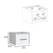 Homeroots 10" White Wood One Drawer Floating Nightstand 543700 - alternate 10