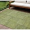 Homeroots 9' X 12' Fern Green And Artichoke Green Patchwork Washable Indoor Outdoor Area Rug 581597 - alternate 1