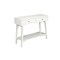 Homeroots 42" White Solid Wood Console Table With Shelves And Drawers 524160 - alternate 4