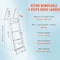 Vevor Aluminum Dock Ladder Boat Dock Ladder Removable 5 Steps with 350lbs Load XT-C05 - alternate 3