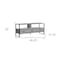 Homeroots 49in Gray Cabinet Enclosed Storage TV Stand 490366 - alternate 5