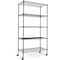 Simple Deluxe Heavy Duty 5-Tier Shelving Units Adjustable, Wire Shelf with 1000 lbs Capacity 250 per Shelf, 30 HKSHLF30146505B - alternate 1