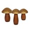 Homeroots Set of Three Brown And Gold Wood Mushroom Tabletop Sculptures, 3PK 574096 - alternate 4