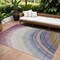 Homeroots 8' X 10' Beige Purple And Ivory Abstract Washable Indoor Outdoor Area Rug 577286 - alternate 1