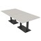 Skutchi Designs Rectangle Conference Table With Power Unit, 48 in W, 96 in L, Ivory HAR-REC-48X96-DOU.BK-K458-NA - alternate 1