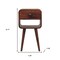 Homeroots 22" Brown Solid Wood Square One Drawer Nightstand 651848 - alternate 2