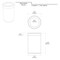 Gatco Modern Round 3 Gal. Wastebasket, Matte Black/Chrome Lid 1912C - alternate 3
