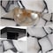 Jonathan Y Alessia 8 in. 1-Light Modern Contemporary Alabaster/Iron Square LED Semi Flush Mount, White and Black JYL1203C - alternate 6