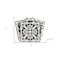 Homeroots 7" x 7" Wood Brown and White Mosaic Peel and Stick Removable Tiles 400482 - alternate 3