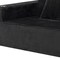 Homeroots 76" Black Corduroy Sofa With Toss Pillows 723785 - alternate 5