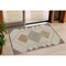 Homeroots 3' X 5' Brown Copper And Fern Green Geometric Washable Indoor Outdoor Area Rug 631897 - alternate 1