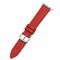 Elegani Leather Band Compatible with Apple Watch 40mm, Red, Silver, Black, Yellow Gold, Rose Gold Buckle SVLTQR-RED-40 - alternate 1