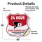 Signmission 24 Hour Surveillance Shield Sign Video S, 18 Inch X 18 Inch, Vinyl Decal SHI-D-18-348 - alternate 6