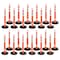 Xpose Safety 42in  Ring Loop Orange Traffic Delineator Post with 13 LB PVC Base, 24PK DLRB-ORG-42-24-X - alternate 1