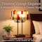 Lavish Home Stained Glass Tiffany Table Lamp, Bronze, 16.25 inx6.75 inx24 in 72-TIFF-12 - alternate 3
