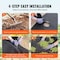 Vevor Non-Woven Geotextile Fabric 3x100FT 4OZ Ground Cover Weed Control Fabric 0.9*30.5-136 - alternate 5
