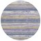 Homeroots 8' Purple Ivory And Beige Round Striped Washable Indoor Outdoor Area Rug 598922 - alternate 4