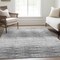 Homeroots 3' X 5' Gray And Charcoal Abstract Washable Indoor Outdoor Area Rug 587410 - alternate 6