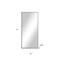 Homeroots 71" Black Metal Freestanding Or Wall Mount Framed Full Length Mirror 719498 - alternate 2