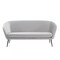 Homeroots 75" Light Gray Sofa With Black Legs 480908 - alternate 1