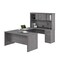 Bestar U Shaped Desk U-Shape Desk, 95-1/2" D X 66-1/2" H, 66" W X Bark Gray 46410-47 - alternate 1