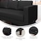 Flash Furniture HERCULES Artemis Black LeatherSoft Right Arm Reception Chair, 2 AC Outlets/1 USB/1 USB-C Ports ZB-8921C-RA-BLK-GG - alternate 7