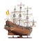 Homeroots Sailboat Model With Chrome And Brass Fittings 376346 - alternate 4
