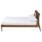 Baxton Studio Maeron Mid-Century Modern Walnut Brown Queen Platform Bed with Spindle Headboard 254-13898-ZORO - alternate 7
