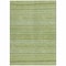 Homeroots 10' X 14' Fern Green And Sage Striped Washable Indoor Outdoor Area Rug 615343 - alternate 7