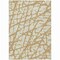 Homeroots 5' X 8' Gold And Ivory Abstract Washable Indoor Outdoor Area Rug 614348 - alternate 6