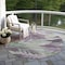 Homeroots 8' Lavender And Lilac Round Floral Washable Indoor Outdoor Area Rug 611116 - alternate 5