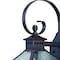 Homeroots XL Two Antique Bronze Black Hammered Glass Wall Light 398411 - alternate 4