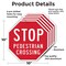 Signmission Stop Pedestrian Crossing, 10 inch X 10 inch, Aluminum Metal Signs, 5PK OC-A-5Pack-10-7 - alternate 5