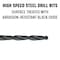 Drill America 5/32" HSS Black Oxide Jobber Length Drill Bit, Flute Length: 2" DWDN5/32 - alternate 3
