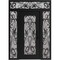 Vdomdoors Aluminum Door Iron 1601 Black Entry Steel Metal Classic Painted 64 x 92 (16+36+16 x 80+12)-Left Ins IRON1601EXD-BLK-W16+36+16xH80+12-LH-I - alternate 1